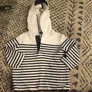 Janie + jack nautical striped hoodie 12-18 months